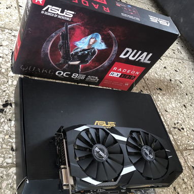 100usd tarjeta Asus rx 580 de 8GB nueva en su caja 1 semana de uso tel:54023509 mensajería disponible según el lugar - Img 123543981