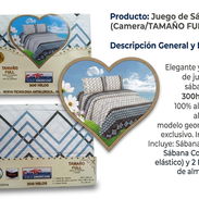 Juego de sábana camero de algodón - Img 56003028