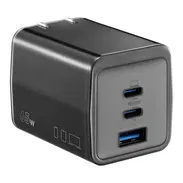 Cargador de Pared Insignia 65W 3 Puertos USB-C/USB-A (Negro) - Img 56072740