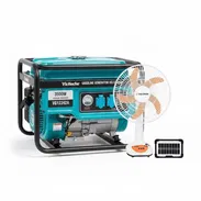COMBO: (-Plantas Victecht 110 y 220 - 3500w 4 tiempos + Ventilador recargable + 2 bombillos recargables + panel solar) - Img 55772276