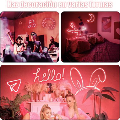 ✨Luces de neón.✨ Lo mejor para decorar tu hogar o negocio💕Sorprende a tu pareja con una decoración romántica este 14‼️ - Img 66679431
