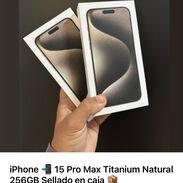 Iphone 15 Pro Max Titanium Natural 256gb Sellados en caja,son Dual Sim - Img 44865793