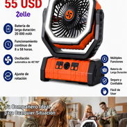🌀 Ventilador Recargable 8" F6 - 20000mAh + 8-58 Horas - $55 USD - Img 57275382