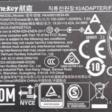 Transformador o fuente de alimentación Huntkey 19V 3.42A 65W AC DC para Intel NUC - Img 119848072