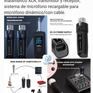 Adaptador TELE a XLR Hembra inalámbrico para micrófono - Img 51414415