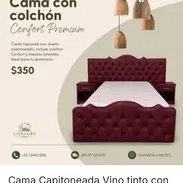 Bellas camas de lujo con el colchón confort original a la venta interesados al WhatsApp - Img 55677946