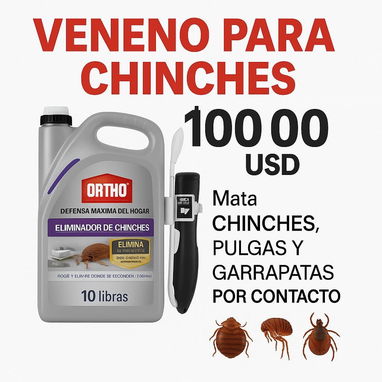 Eliminador para Chinches Pulgas y Garrapatas PROBADO Y EFECTIVO Galon de 5 libras - Img 123016389