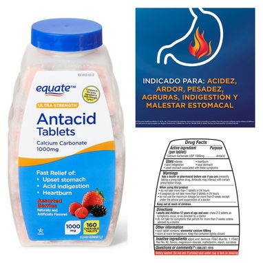 ANTIACIDOS DE 1000MG de 72 y 160 tabletas sellados - 2/2