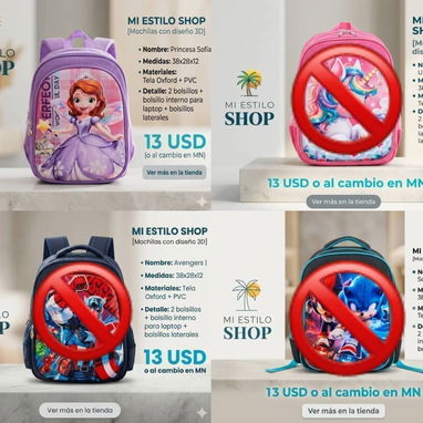 Mochilas de todo tipo para niños y niñas‼️ - 4/10