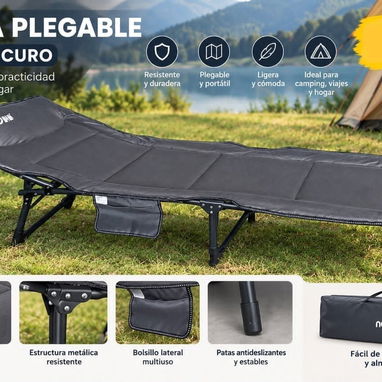 Cama Plegable  Disponible en color gris oscuro   Precio: 75 USD Mensajería incluida en la Habana - 2/2