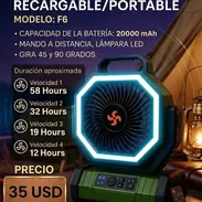 VENTILADOR RECARGABLE F6 - Img 55029142