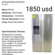 REFRIGERADOR INVERTER 21CFT MARCA ROYAL - Img 45544516