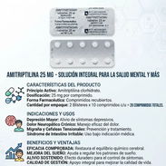 Amitriptilina rusa 25 mg 10 tabletas vencen 4/2028 - Img 57973192