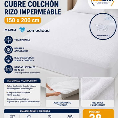 COLCHÓN FULL CAMERO LA LINDA Y QUEEN NUEVOS!!!! - 3/4
