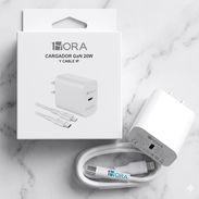 CARGADOR DE IPHONE DE 20W CARGA RÁPIDA ( Espiga + Cable ) Marca 1Hora - 4500 mn - Img 57880927