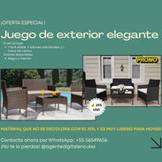 Juego de asientos para decorar terrazas, patios, portales y áreas exteriores - Img 55722656