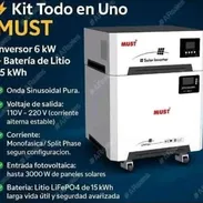 KIT TODO EN UNO MUST INVERSOR 6KW + BATERÍA 15KWh - Img 57890112