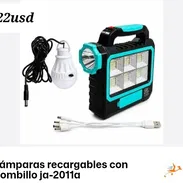 Lámpara Recargable Con Bombillo - Img 57524492