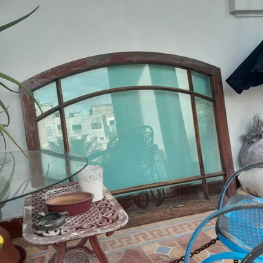 Arcos Allnovu de caoba, cristal de casi una pulgada azul verdoso - 2/3