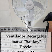 VENTILADOR RECARGABLE SANKEY 16", ENTREGA DE FACTURA. VARIEDAD DE ELECTRODOMÉSTICOS, TECNOLOGÍA, FERRETERÍA, ETC - Img 53197997