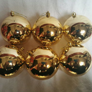 💜Set de 6 bolas de navidad 10cm(bien grande)  Precio: 12usd - 2/3