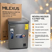 *Nevera Milexus de 4.2 pies³ de 119L* - Precio 285 USD - Con transporte - Garantía 1 mes * - Img 57808809
