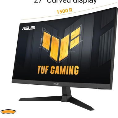 Monitor ASUS TUF Gaming curvo de 27" 1080P (VG27VQ3B) – Full HD, 180Hz, 1ms, Extreme Low Motion Blur Sync, FreeSync - Img 128005608