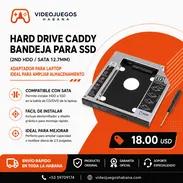 Hard Drive Caddy SATA para SSD/HDD 2.5” de Laptop | Bandeja 2nd HDD en La Habana - Img 55389955