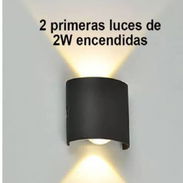 Aplique negro luz amarilla y blanca - Img 56883041