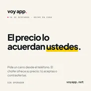 Voy, app cubana para pedir carro: tú y el chofer acuerdan el precio. Carro, moto y triciclo, sin operador - Img 56897474