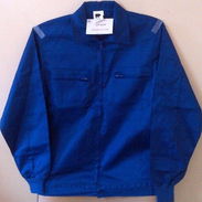 Camisa de trabajo de mangas largas  talla L confeccionada con poliéster - algodón, color azul royal, talla L - Img 50417193