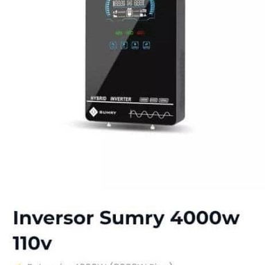 Inversor Sumry 4000w 110v, Potencia: 4000W (8000W Pico) Voltaje: 24V DC a 120V AC - 2/2