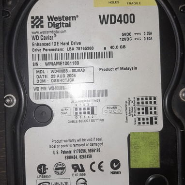 Disco duro en perfectas condiciones de 40 gb 1000 cup, tengo otro que dejóde funcionar para piezas 500 cup, conector ide - Img 123808737