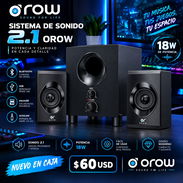 2.1 Orow S213 Bluetooth , USB , Aux ... Excelente Calidad de Audio - Img 50084076