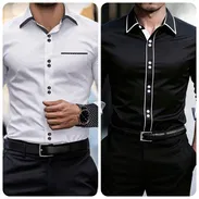 🧣🧣Camisa de Mangas largas para hombre - Img 50898799