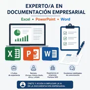 Experto/a en Documentación Empresarial (Excel, PowerPoint, Word) - Img 56891527