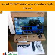 🔥 Smart TV 32" Vision con soporte y cajita interna - Img 54039078