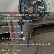 Ventilador recargable jaysuper 12 - Img 55728491