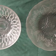 JUEGO DE 2 DULCERAS DE CRISTAL PARA POSTRE Y DULCES / LLAMAR O CONTACTAR POR WHATSAPP AL 5 483 6334 - Img 55093202