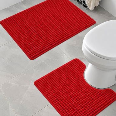 Juego de Alfombras para Baño – 2 piezas  💰14 USD  Un set práctico para completar el baño - 2/9