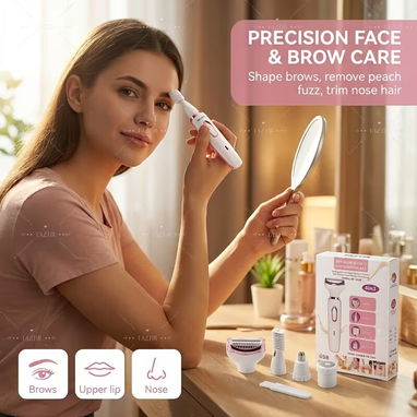 Afeitadora Eléctrica para Mujeres, Kit de Aseo Recargable 4 en 1 - Img 122430571