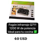 Fogón infrarrojo Q7 1200w de potencia ideal para tu cocina - Img 57388065
