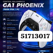 🎮🔥 Control Inalámbrico Hoco GA1 Phoenix para PS4 y PC con Vibración Dual - Img 57017409