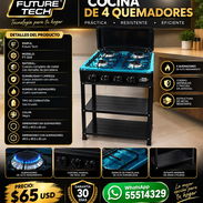 COCINA FUTURE TECH DE 4 QUEMADORES, NUEVA EN SU CAJA CON ENTREGA DE FACTURA PARA SU GARANTÍA. VARIEDAD DE COCINAS - Img 57587607