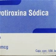 Levotiroxina sódica caja de 100 tabletas de 100 mcg, mexicano. - Img 45750162