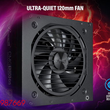 Fuente marca ROSEWILL modelo CMG1200 G5, 1200W/100A, 80+ ORO, Full modular, NUEVA en su caja - Img 112062455