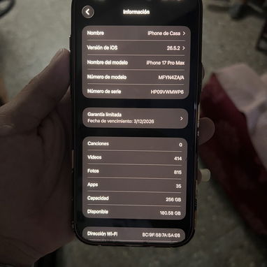 iPhone 17 pro max SIM FISICA - 3/4