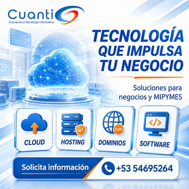 Cloud, Hosting, Dominios y Software para el Sector Privado en Cuba – Cuanti - Img 126133726