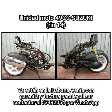 Unidades de moto 4T tipo scooter para motorina con su kit completo de instalación Habana contactar al 53492054 - Img 116613928