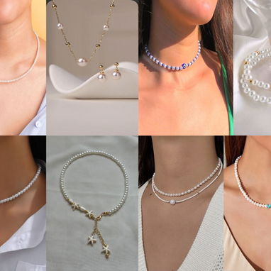 Collares de perlas para fiestas, bodas y novias, ocasión especial - Img 124769603